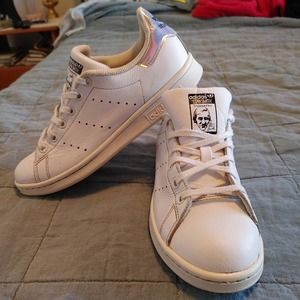 Adidas Stan Smith AQ6272 white/metallic Mens US 5.5